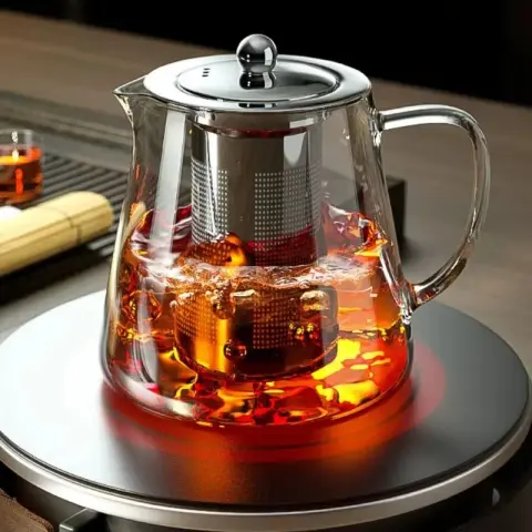 Théière en verre Borosilicate transparent