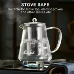 Théière en verre Borosilicate transparent